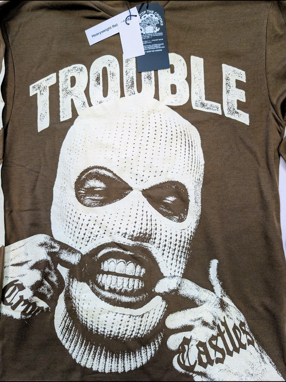 Crooks & Castles Trouble Mask Graphic Tee Streetwear Shirt NWT Men's L - Picture 2 of 6